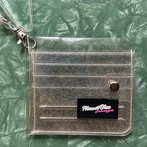 Almost Blue Glitter Wallet